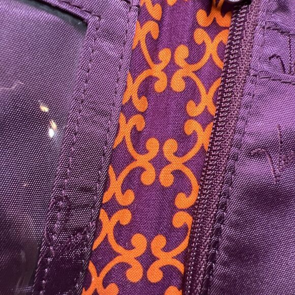 Vera Bradley Carry it All Wristlet RETIRED Safari Sunset Wallet 6" x 3.5" Purple - Picture 7 of 10